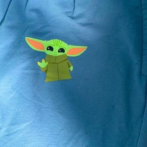 Baby Yoda Sweatpants w/ Pockets & and Waist Band Laces